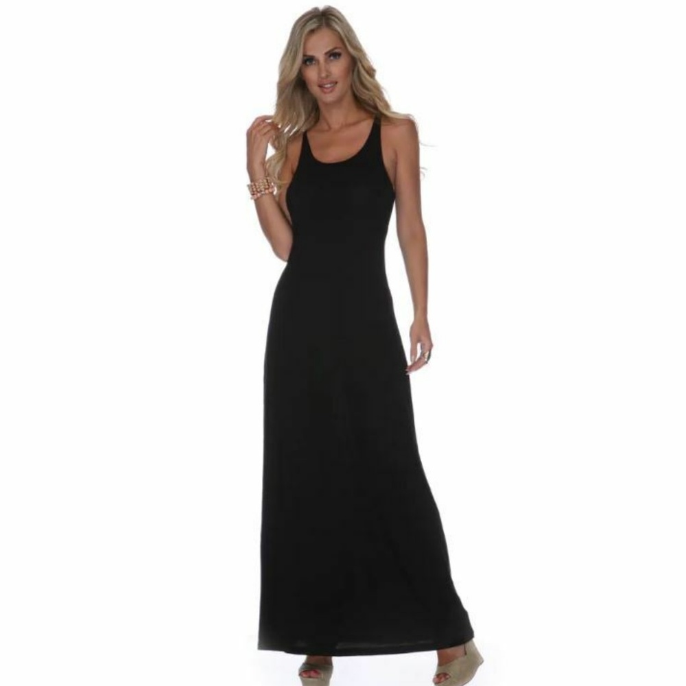 White Mark Karin Viscose Spandex Maxi Dress